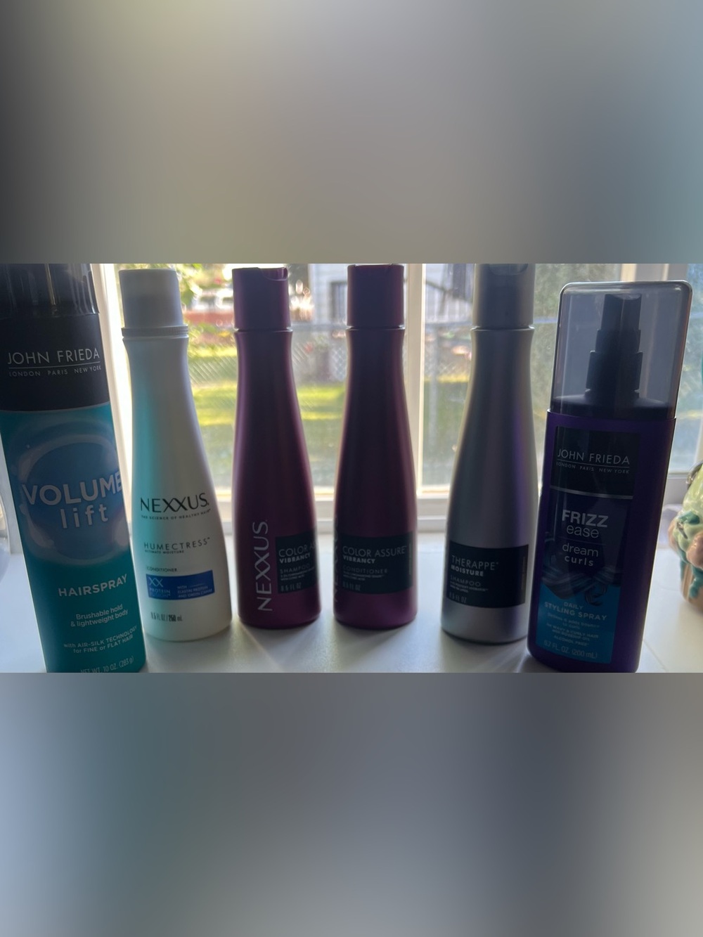 Nexxus Humectress  & Color Vibrancy Shampoo, Conditioner + John Frieda Sprays